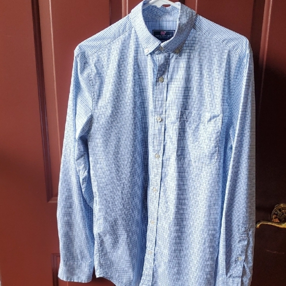 Vineyard Vines Blue MURRAY Casual Button Down Shirt - Picture 2 of 11
